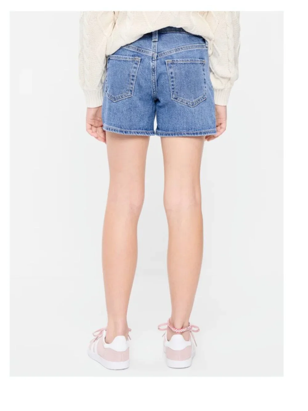 High-Waisted Jean Midi Shorts for Girls Old Navy 7